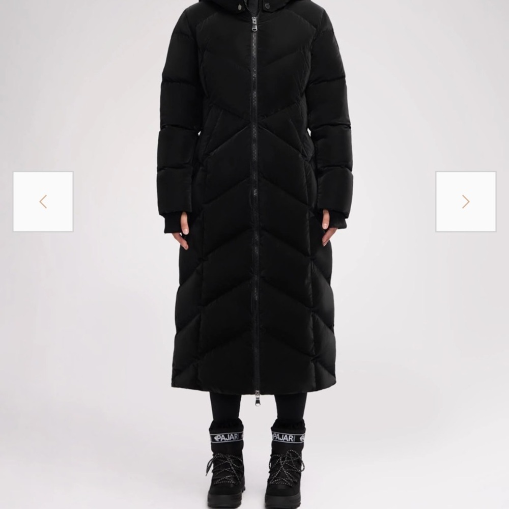 Pajar Women's Black Long Puffer Coat